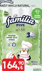 FAMİLİA KAĞIT HAVLU NATURAL 16'LI FAMİLİA KAĞIT HAVLU NATURAL 16'LI